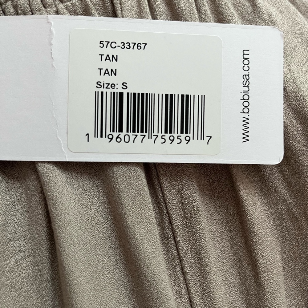Bobi Women's Wide Leg Tan Pants NWT - sold out on Revolve! - Picture 5 of 8